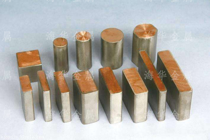Titanium copper composite rod